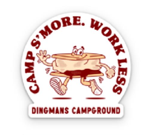 Camp S'more. Work Less Magnet